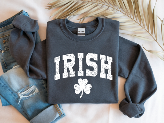 Irish Clover Graphic Sweatshirt