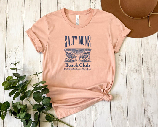 Salty Moms Beach Club Graphic Tee