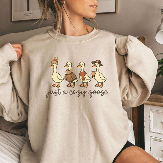 Just A Cozy Goose Graphic Sweatshirt