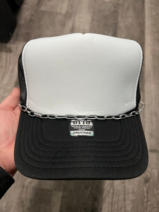 Silver Trucker Hat Chain