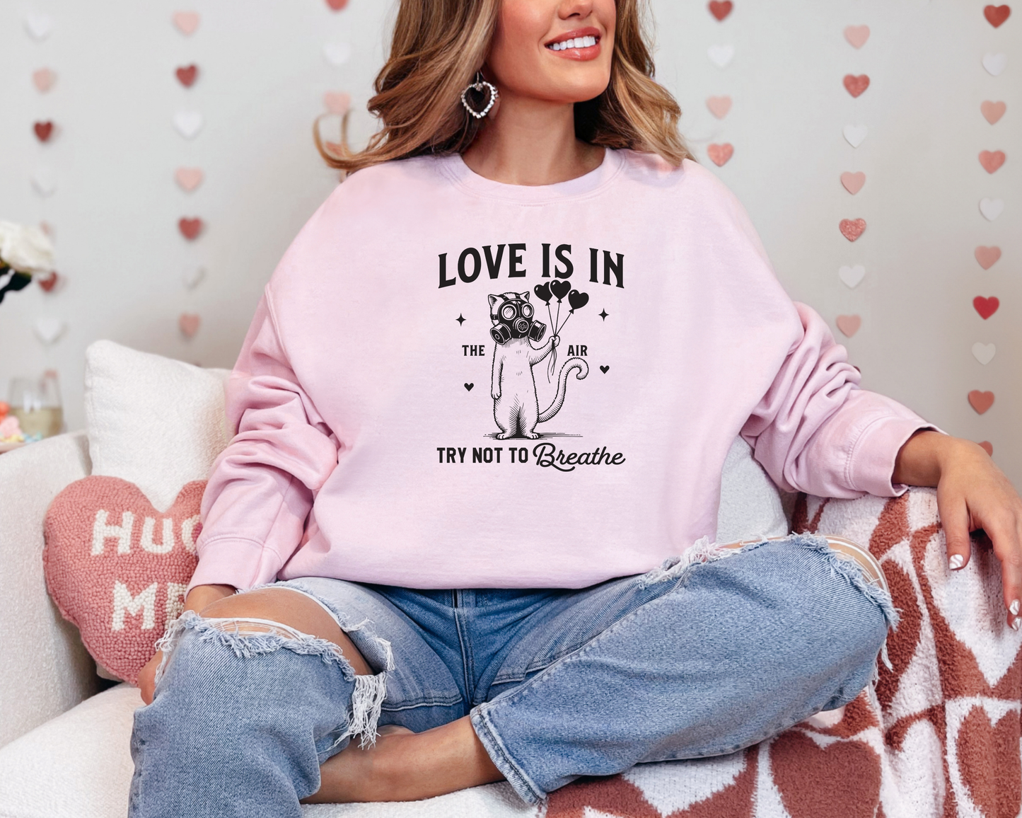 Love Is In The Air Graphic Sweatshirt
