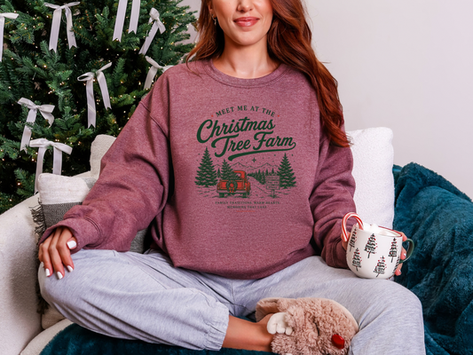Christmas Tree Farm Graphic Sweatshirt