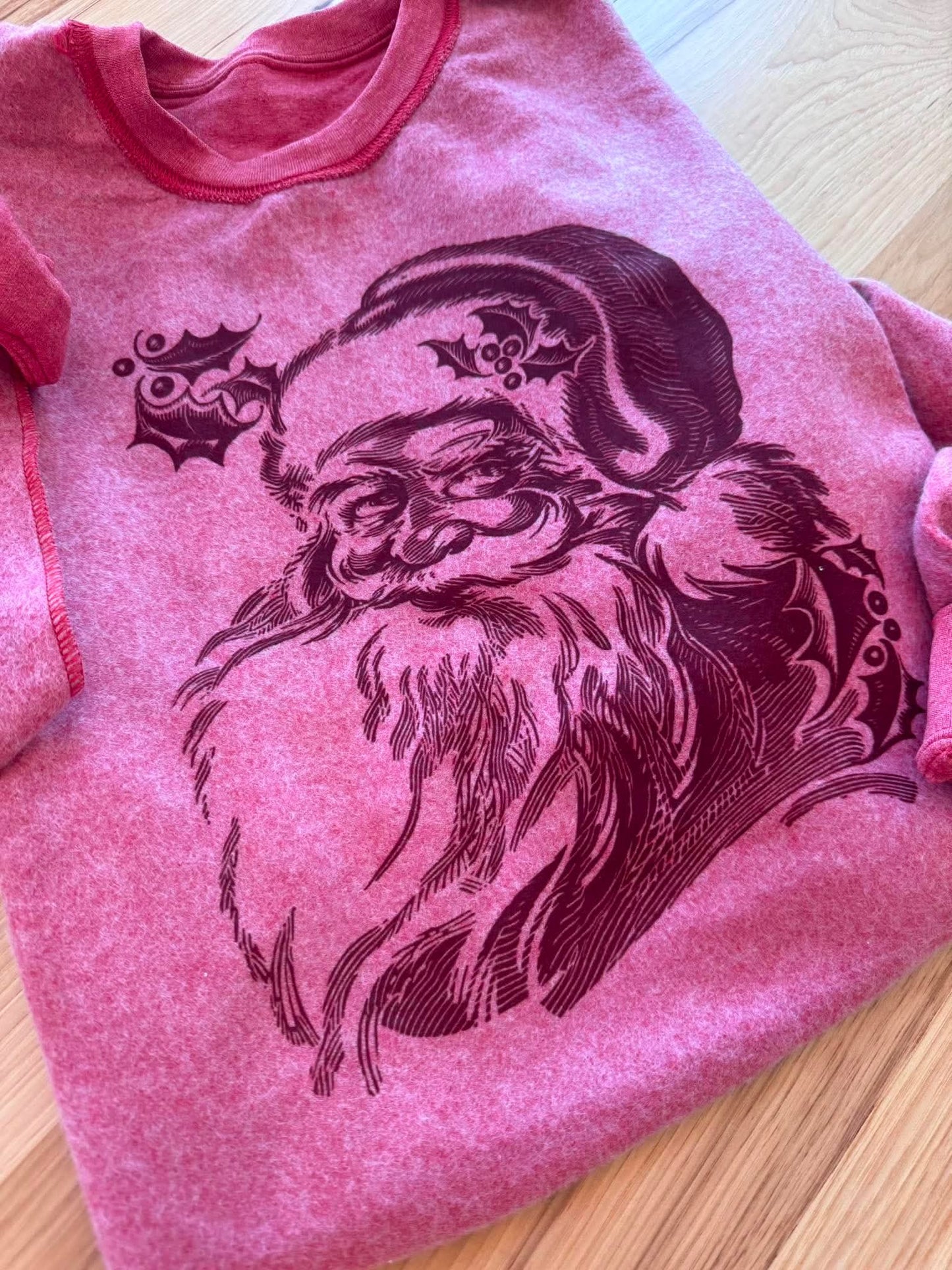 Vintage Santa Inside Out Graphic Sweatshirt