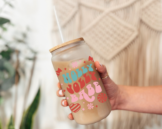 Holly Jolly Babe Frosted Can