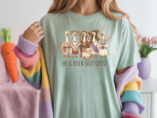 “He Is Risen Silly Goose” Graphic Tee