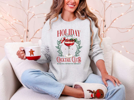 Holiday Cocktail Club Graphic Sweatshirt