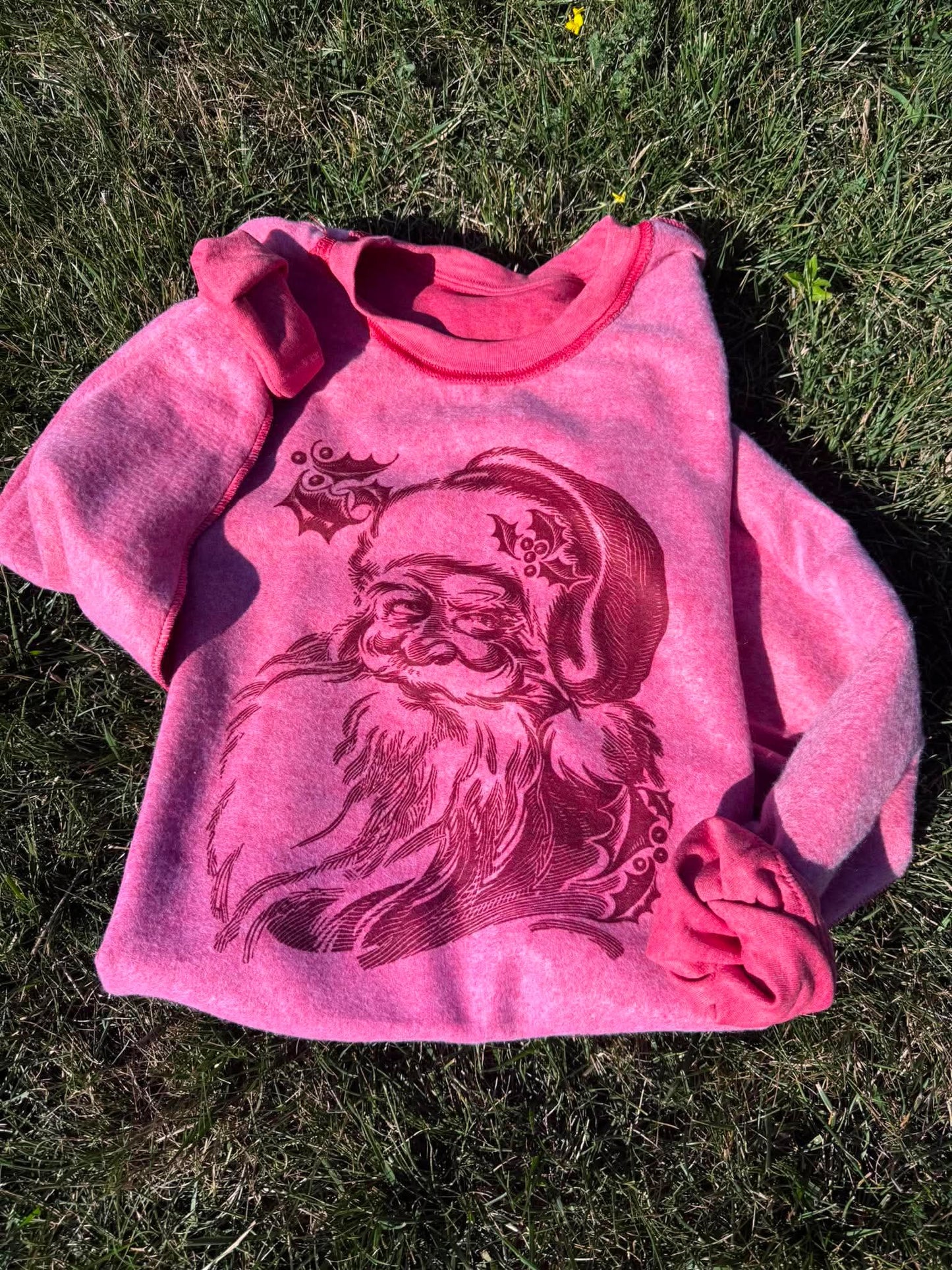 Vintage Santa Inside Out Graphic Sweatshirt