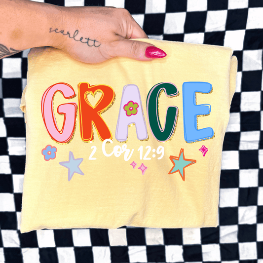 Grace - 2 Corinthians 12:9 Graphic Tee