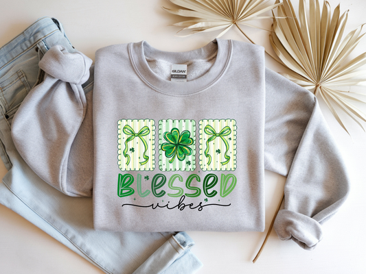 Blessed Vibes Graphic Sweatshirt