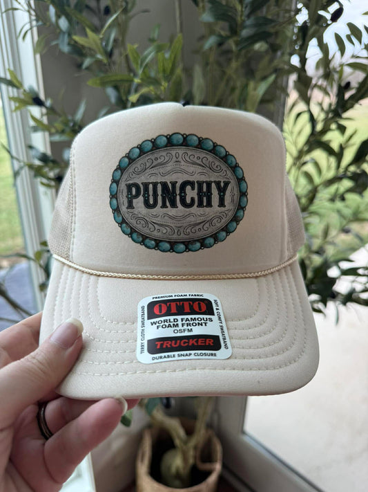 Punchy Buckle Western Trucker Hat