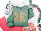 Merry Patchwork Christmas Graphic Sweatshirt