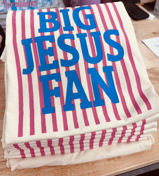 Big Jesus Fan Graphic Tee