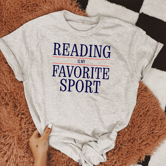 Reading Is My Favorite Sport Graphic Tee