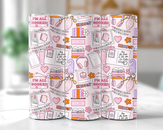 Bookish Collage Tumbler