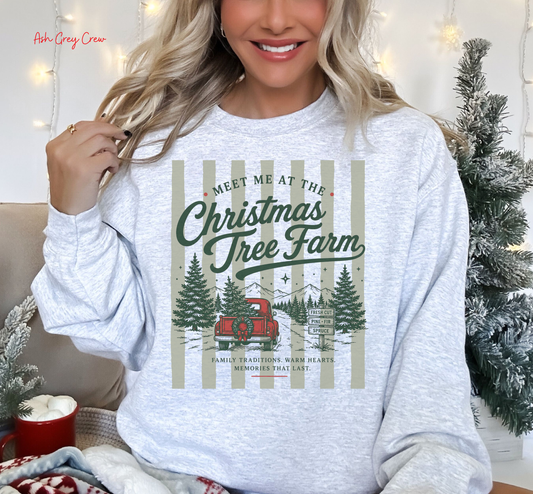 Christmas Tree Farm Graphic Sweatshirt