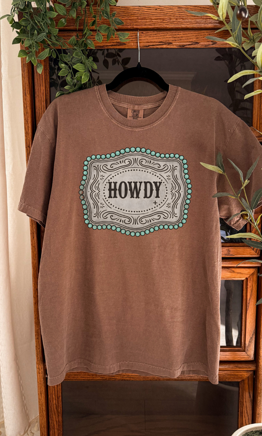 Howdy Western Frame Graphic Tee