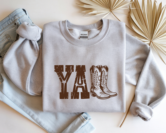 Y'all Boots Graphic Sweatshirt