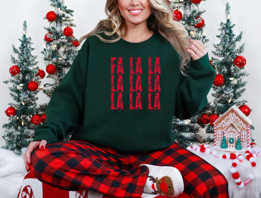 Fa La La Graphic  Sweatshirt