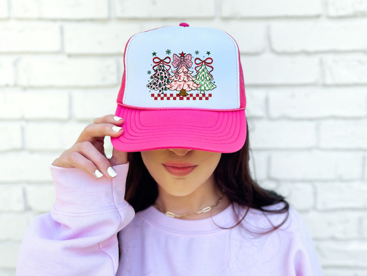 Trim The Tree Trio Trucker Hat