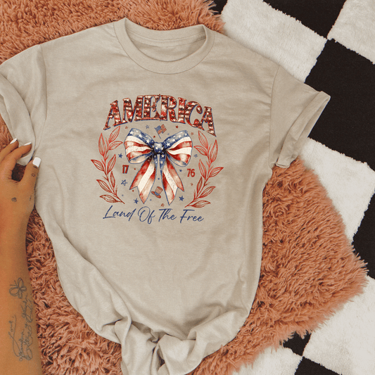 America Land Of The Free Graphic Tee