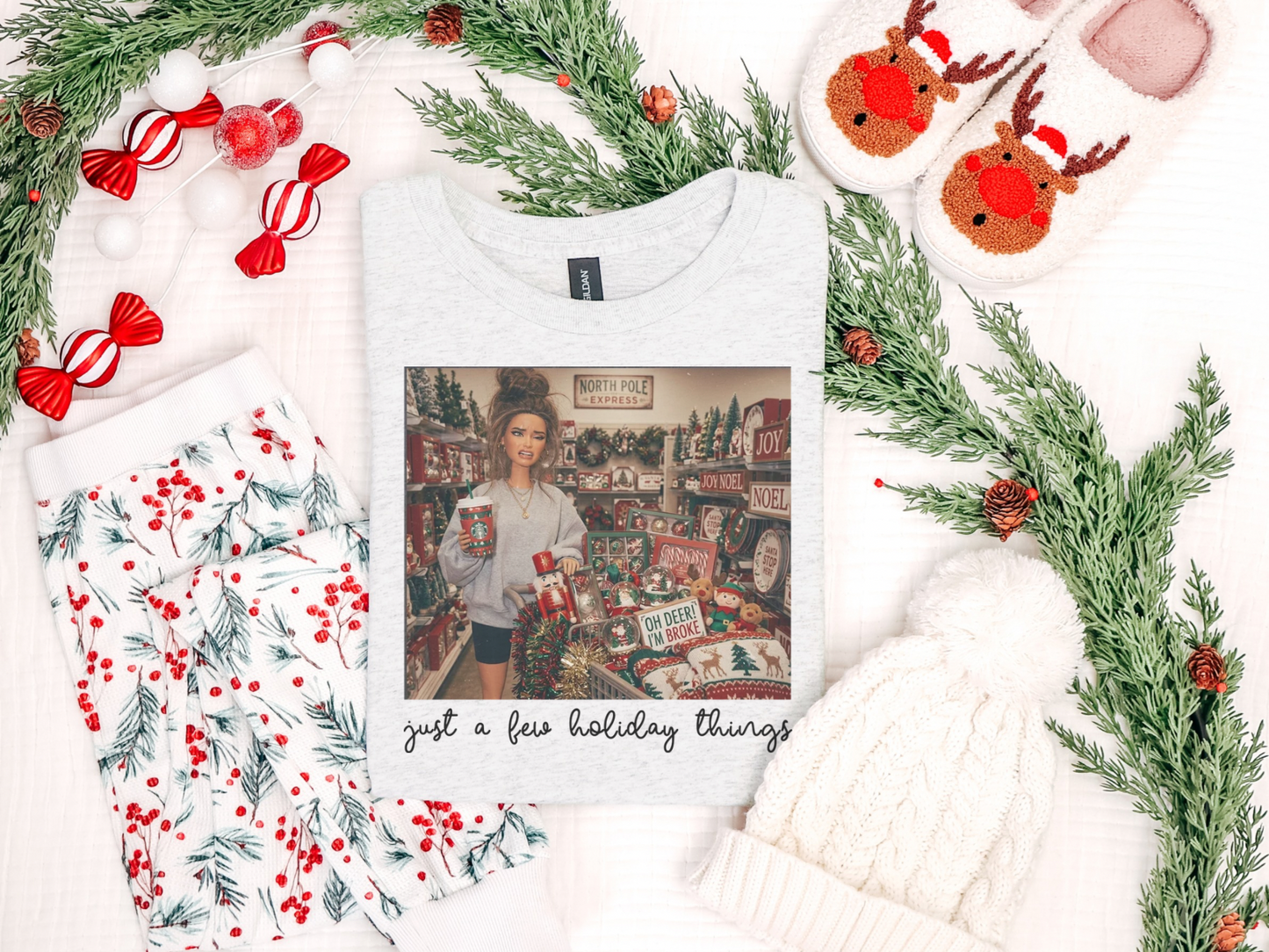 Just a Few Holiday Things Christmas Graphic Tee