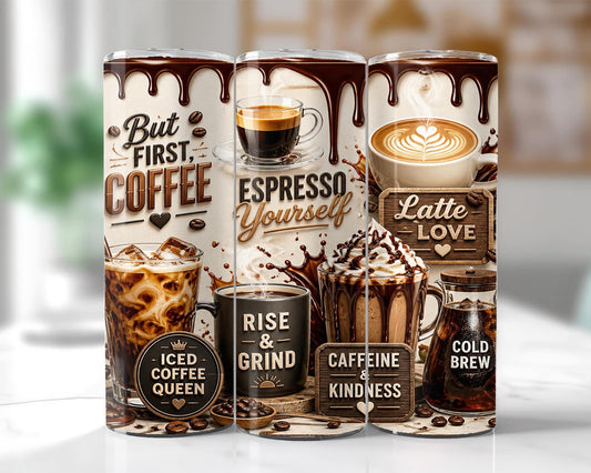 Coffee Lover Collage Tumbler
