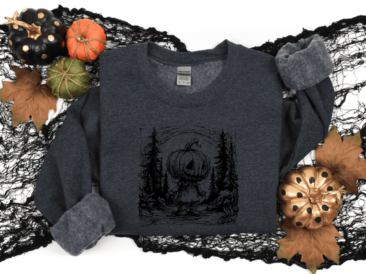Cute Pumpkin Person Graphic Sweatshirt