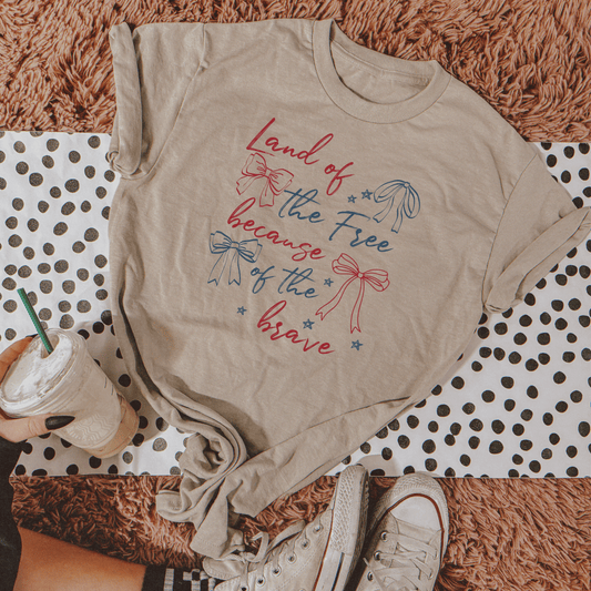 Land Of The Free Home Of The Brave Graphic Tee