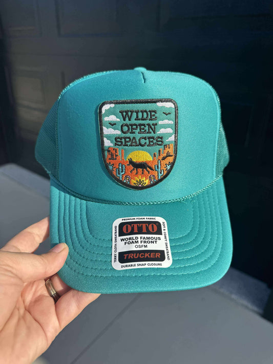 Wide Open Spaces Patch Trucker Hat