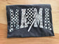 MAMA Checkered Lightning Monochrome Graphic Tee