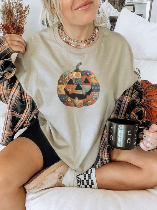Patchwork Pumpkin Graphic Tee