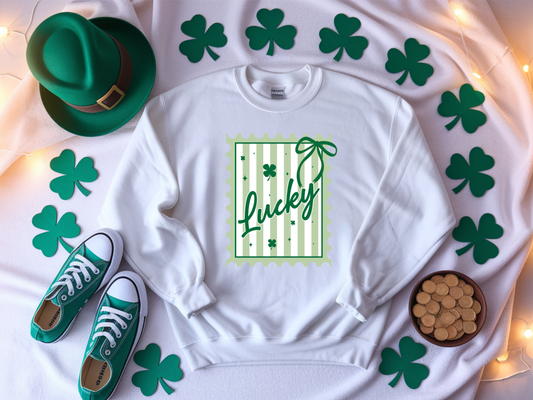 Lucky Stamp Graphic Sweatshirt