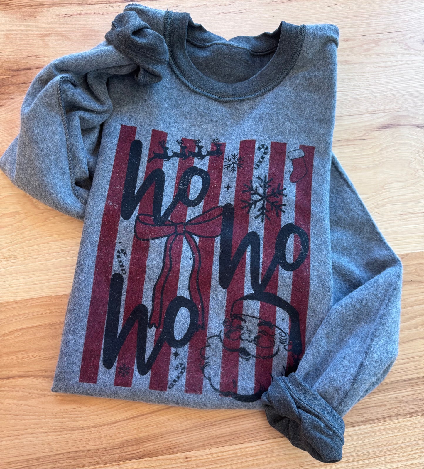 Ho Ho Ho Santa Inside Out Graphic Sweatshirt