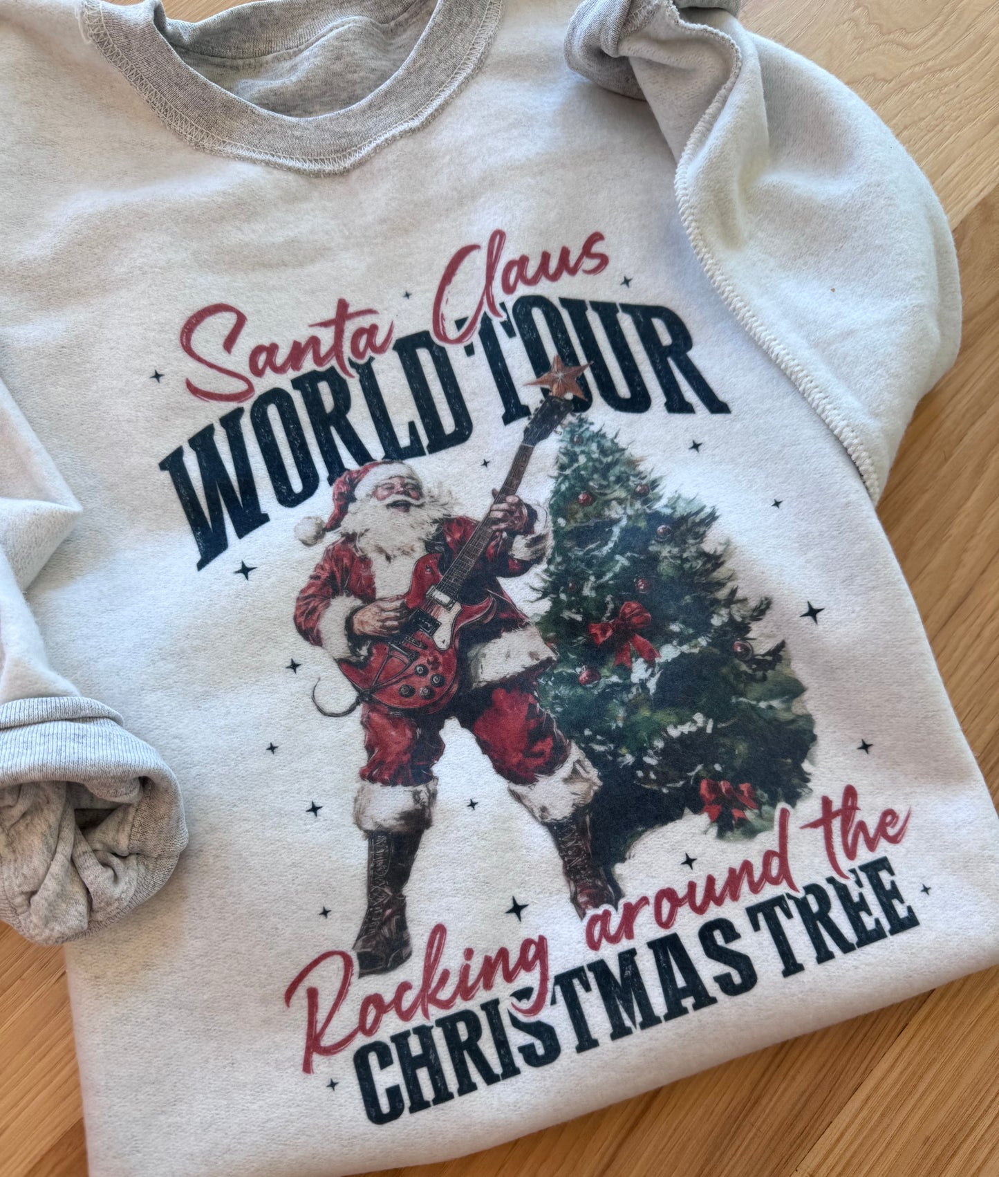 Santa Claus World Tour Inside Out Graphic Sweatshirt
