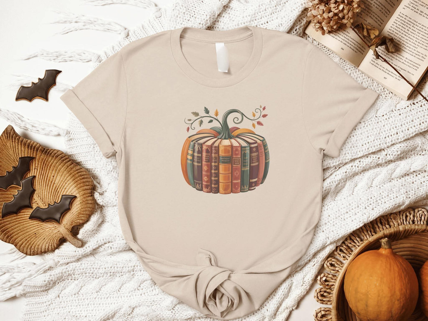 Book Pumpkin Graphic Tee