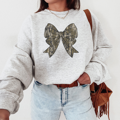 Camo Bow Sweatshirt