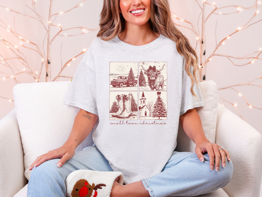 Small Town Christmas Graphic Tee