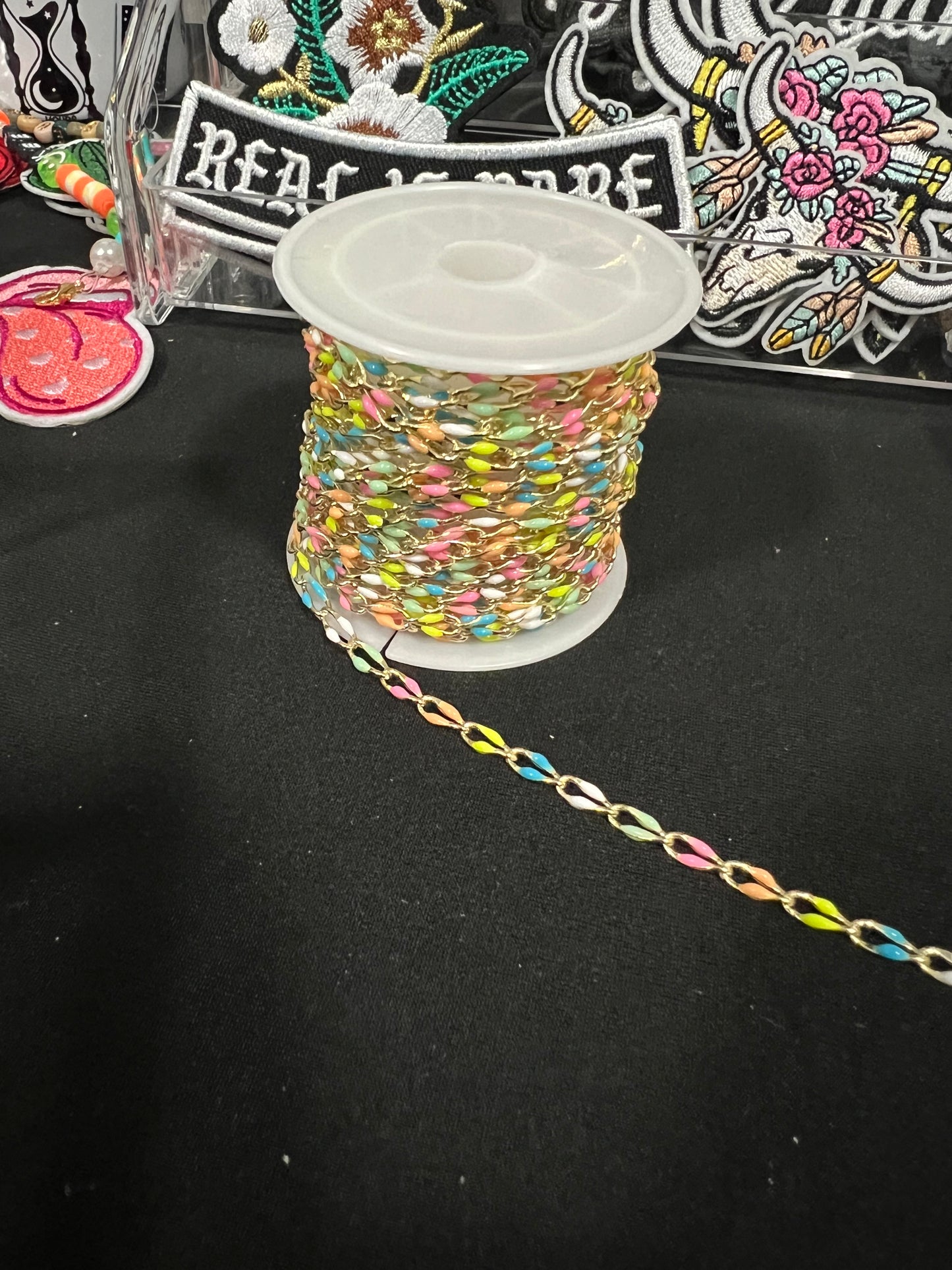 Neon Gold Trucker Hat Chain