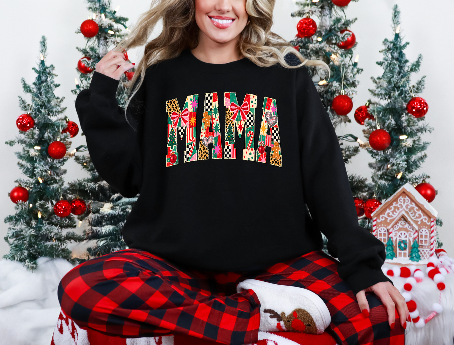 Christmas Mama Graphic Crewneck