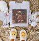 Santa Raccoon Coffee Graphic Crewneck