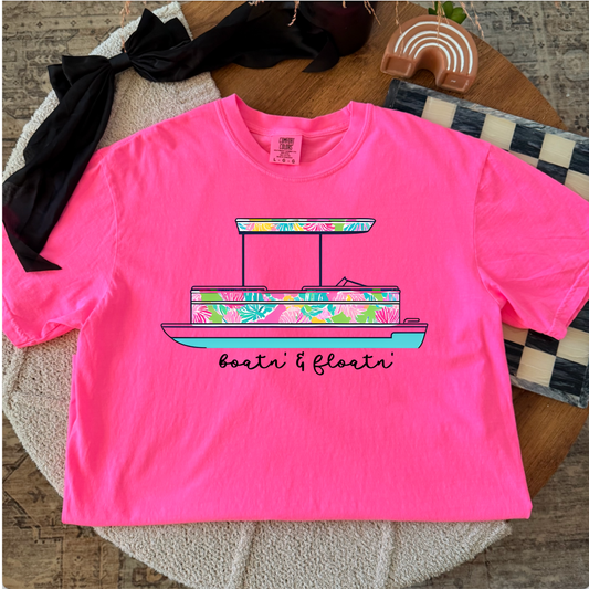 Boatin & Floatin Summer Graphic Tee