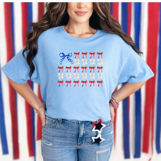 America Bow Flag Graphic Tee