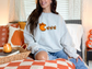 Ash pumpkin pie and turkeys graphic crewneck