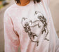 PREORDER: Pink Dancing Skeleton Graphic Sweatshirt
