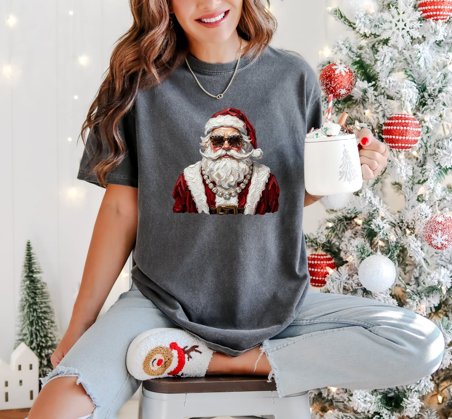 Glam Santa Graphic Tee