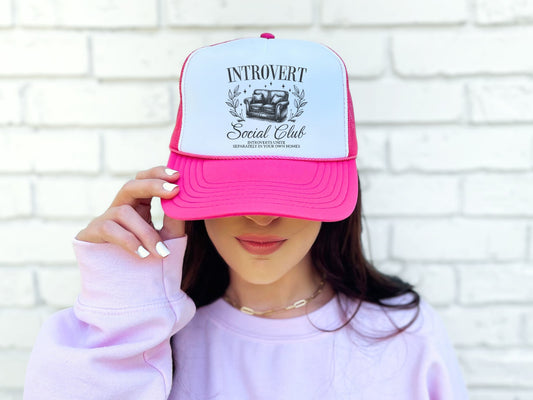 Introvert Social Club - trucker hat