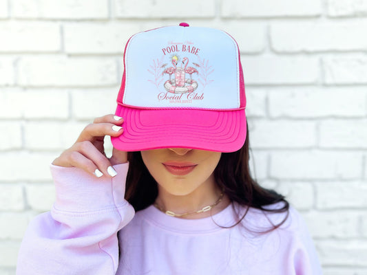 Pool Babe Social Club - trucker hat