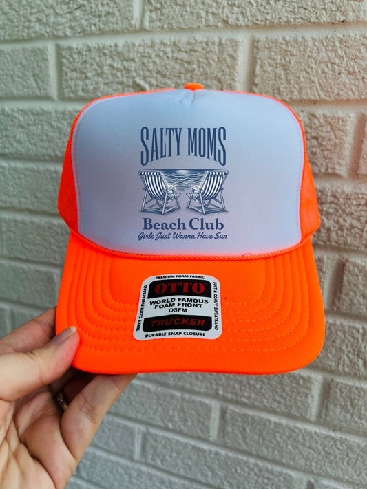 Salty Moms Beach Club - trucker hat