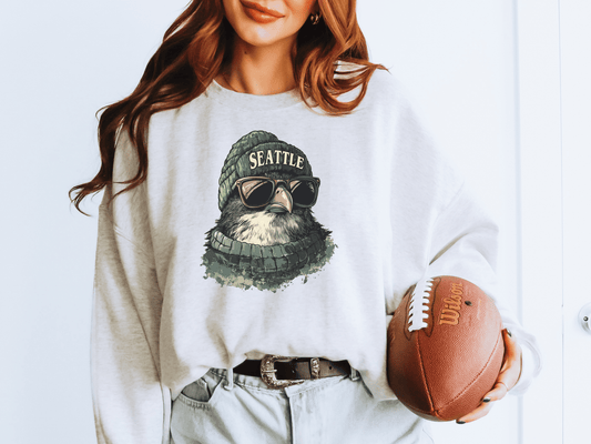 Vintage Seattle Football Graphic Crew