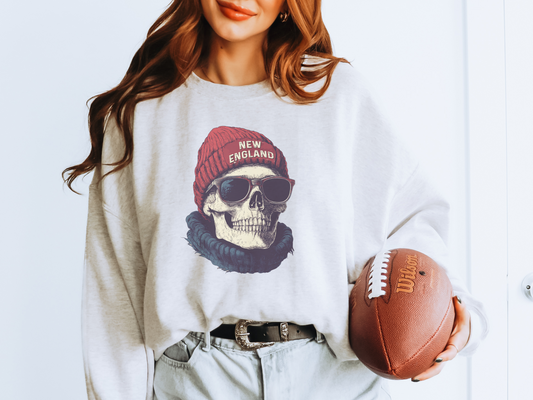 Vintage New England Graphic Crew